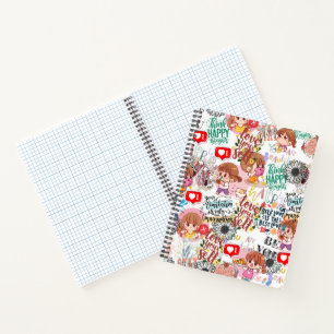 Schattige Motivatie – Positieve Quote Kawaii Notitieboek