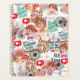 Schattige Motivatie – Positieve Quote Kawaii Planner
