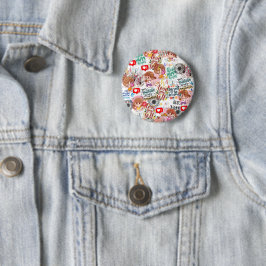 Schattige Motivatie – Positieve Quote Kawaii Ronde Button 5,7 Cm