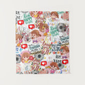 Schattige Motivatie – Positieve Quote Kawaii Wandkleed (Voorkant)