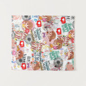 Schattige Motivatie – Positieve Quote Kawaii Wandkleed (Voorkant (horizontaal))