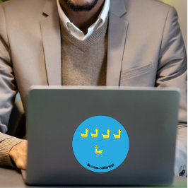 Schattige Motiverende Eenden Sticker