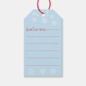 Schattige Mouse Sneeuwscène Wildlife Kerstmis Cadeaulabel (Voorkant)