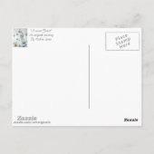 Schattige Mouse Sneeuwscène Wildlife met Kerstmis Briefkaart (Achterkant)