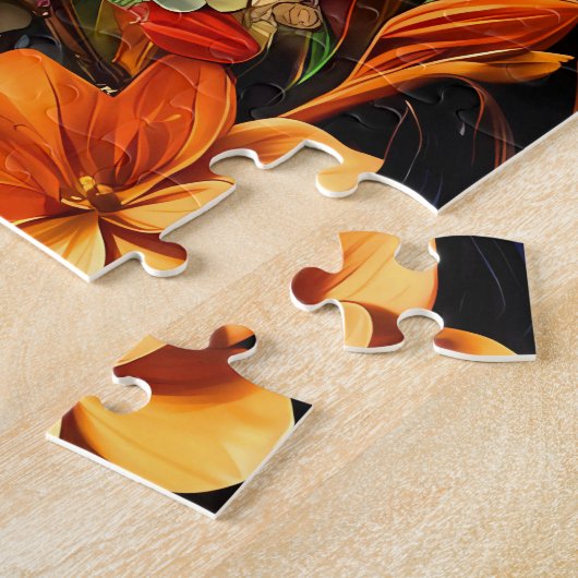 Schattige Mozaïek Veldmuis Levendige gekleurde puz Legpuzzel (Zijkant)