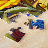 Schattige Mozaïek Veldmuis Levendige gekleurde puz Legpuzzel (Zijkant)