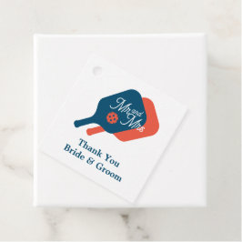 Schattige Mr & Mrs pickleball thema bruiloft gunst Bedankjes Labels