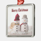 **SCHATTIGE MR/MRS SNOWMAN* CHRISTMAS ORNAMENT (Links)
