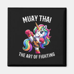 Schattige Muay Thai Eenhoorn - Kickboksen En Eenho Magneet