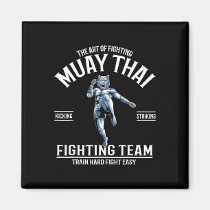 Schattige Muay Thai Eenhoorns Thaise Boksen En Kic Magneet