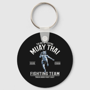 Schattige Muay Thai Eenhoorns Thaise Boksen En Kic Sleutelhanger