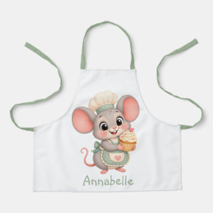 Schattige Muis Bakker Personaliseer Schort