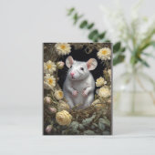 schattige muis briefkaart (Staand voorkant)