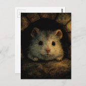 Schattige muis briefkaart (Voorkant / Achterkant)