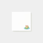 Schattige Muis in een Blad Boot Post-it® Notes (Voorkant)