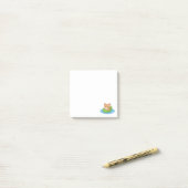 Schattige Muis in een Blad Boot Post-it® Notes (Op bureau)