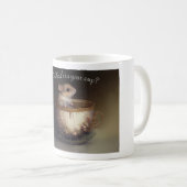 Schattige muis in een theebeker koffiemok (Voorkant rechts)