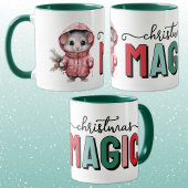 Schattige muis kerst magie mok