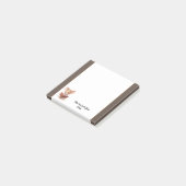 Schattige muis met boek post-it® notes (Schuin)