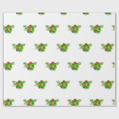 schattige muis met hol omslagpapier cadeaupapier (Vlak)