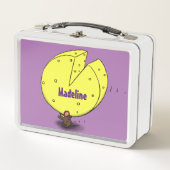 Schattige muis met kaas cartoon illustratie (Voorkant)