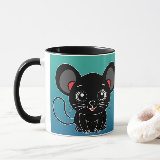 Schattige Muis Mok (Met donut)