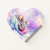 Schattige Muis Slaapblaadjes Notitieboek (Achterkant)