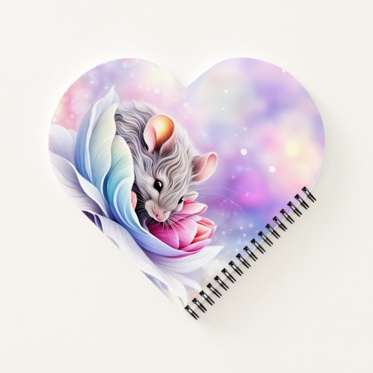 Schattige Muis Slaapblaadjes Notitieboek (Achterkant)