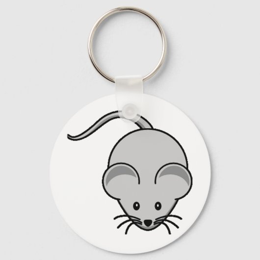Schattige muis sleutelhanger (Voorkant)