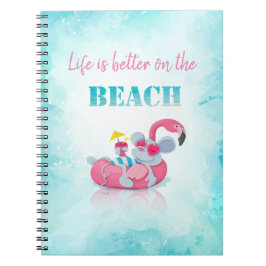 Schattige Muis Stijlvol Strand Notitieboek