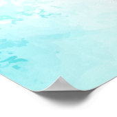 Schattige Muis Stijlvol Strand Poster (Hoek)