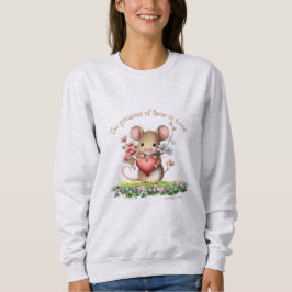 Schattige Muisbijbel Quote Sweatshirt Corinthians