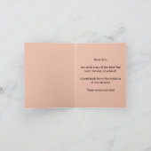 Schattige muismeisje op weg naar school, gewoonte kaart (Binnen)