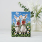 schattige muizen briefkaart (Staand voorkant)