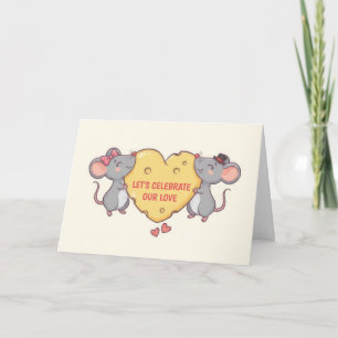 Schattige Muizen Valentijnsdag Kaart
