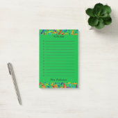 Schattige Multi Crayon Teacher To Do List Groen 4 Post-it® Notes (Kantoor)