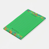 Schattige Multi Crayon Teacher To Do List Groen 4 Post-it® Notes (Schuin)