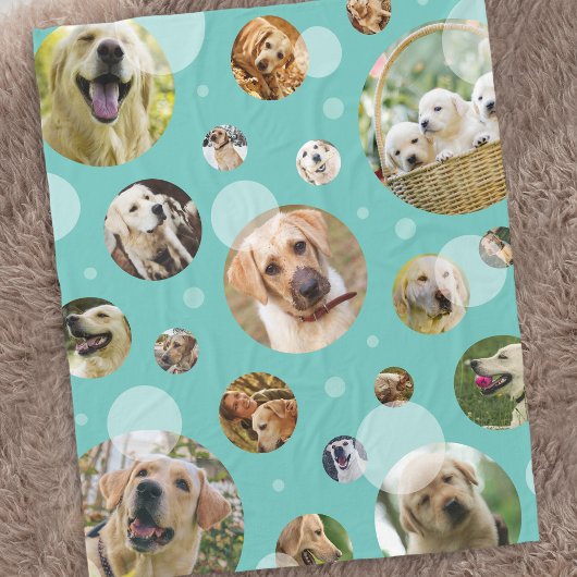 Schattige Multi Photo Family Pet Fleece Deken