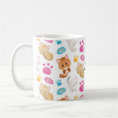 Schattige Multicolor Cartoon stijlpagina's verven  Koffiemok (Links)