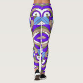 Schattige multikleur klassieke "Ratti_Creative_Art Leggings (Achterkant)