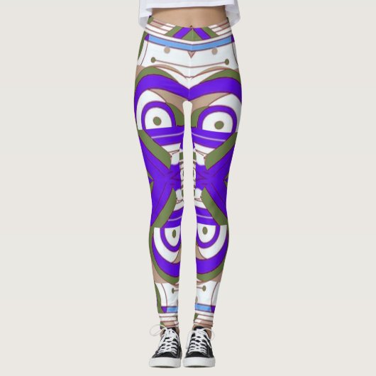 Schattige multikleur klassieke "Ratti_Creative_Art Leggings (Voorkant)