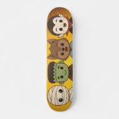 Schattige mummie, Frankenstein, Dracula, weerwolf Persoonlijk Skateboard (Voorkant)