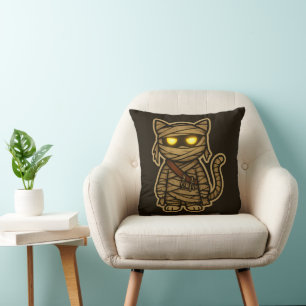 Schattige Mummie Griezelen Kat Kussen