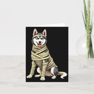 Schattige Mummie Husky Grappige Hond Liefhebber Ha Kaart