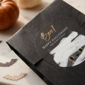 Schattige Mummie Kat Halloween Ronde Sticker