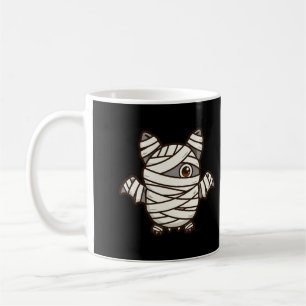 Schattige Mummie Vleermuis Halloween Koffiemok