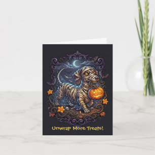 Schattige Mummy Dachshund Halloween: Pak Meer Snoe Kaart