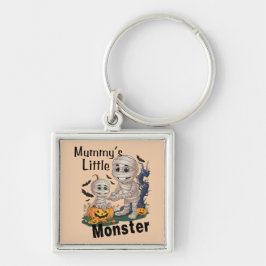 Schattige Mummy's Little Monster Grappig Halloween Sleutelhanger