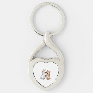 Schattige Munchkin Cat Classic T-shirt Sleutelhanger