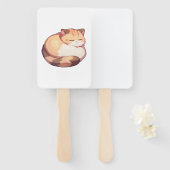 Schattige Munchkin Cat Sleeping Classic T-shirt Handwaaier (Voorkant en achterkant)